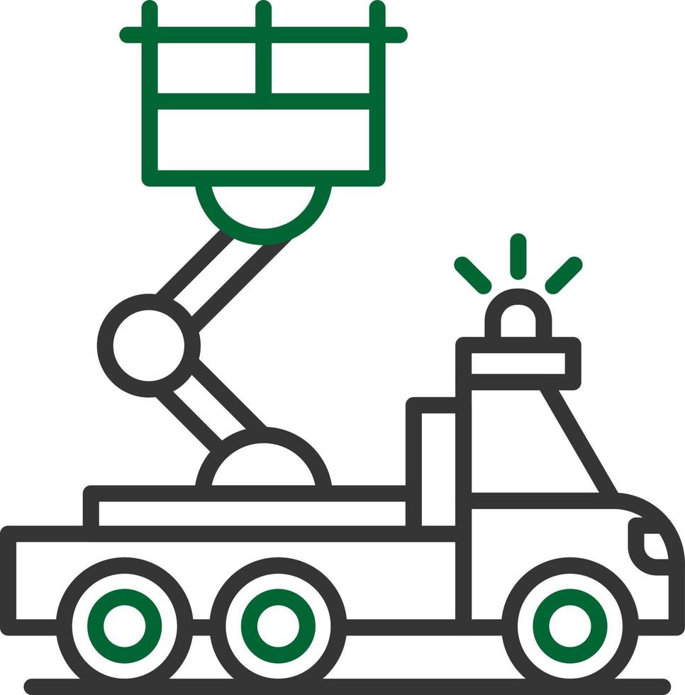 Ladder Truck Creative Icon Design vector