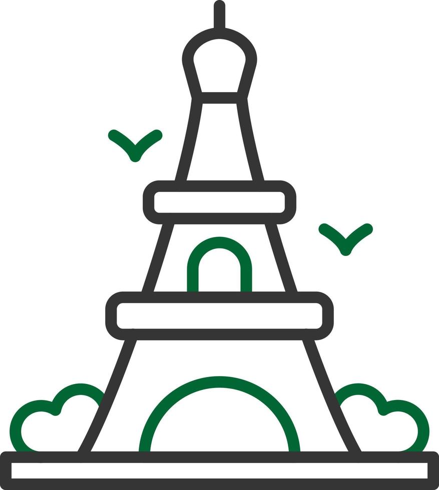 diseño de icono creativo de la torre eiffel vector