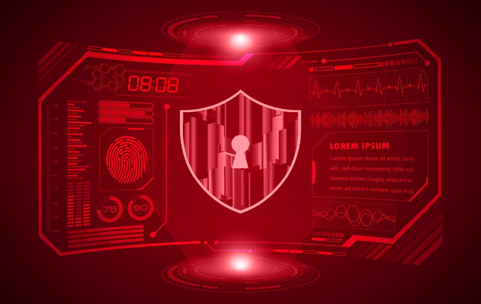Modern HUD Technology Screen Background vector
