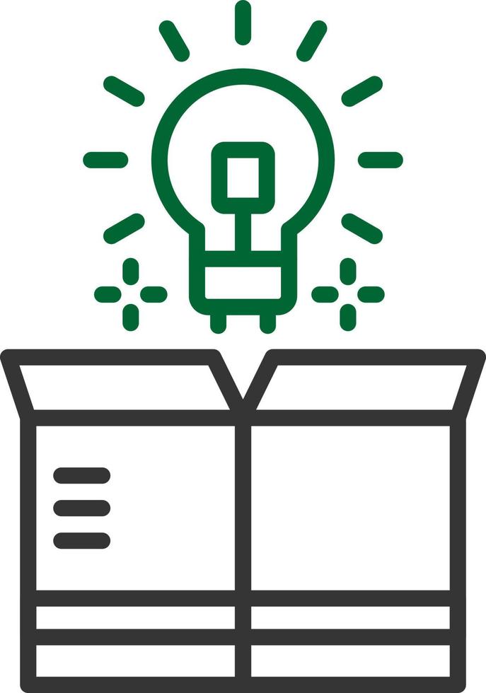 Think Out Of The Box Creative Icon Design vector