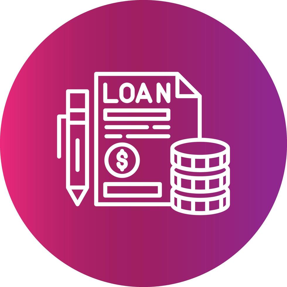 Loan Creative Icon Design vector