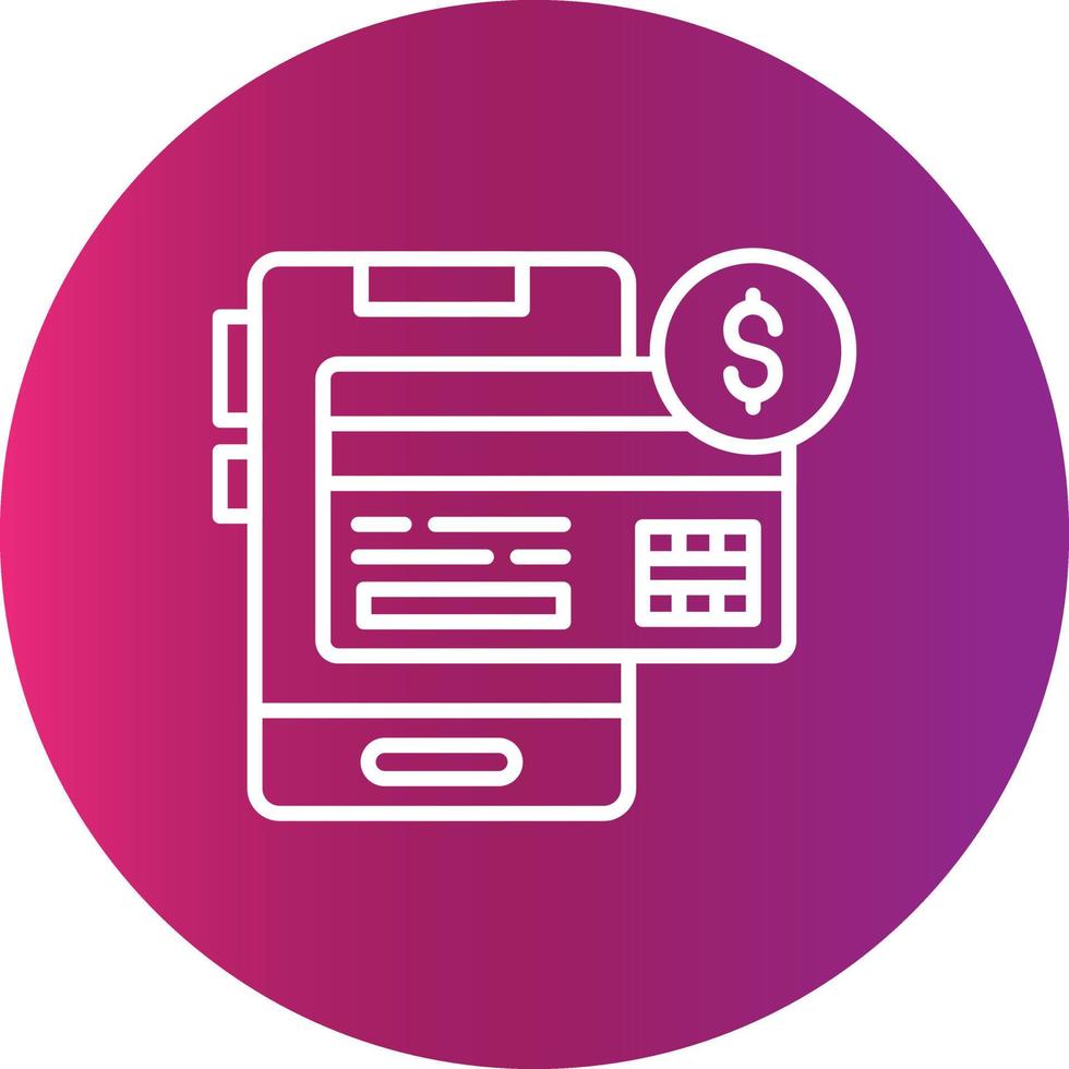 Online Payment Creative Icon Design vector