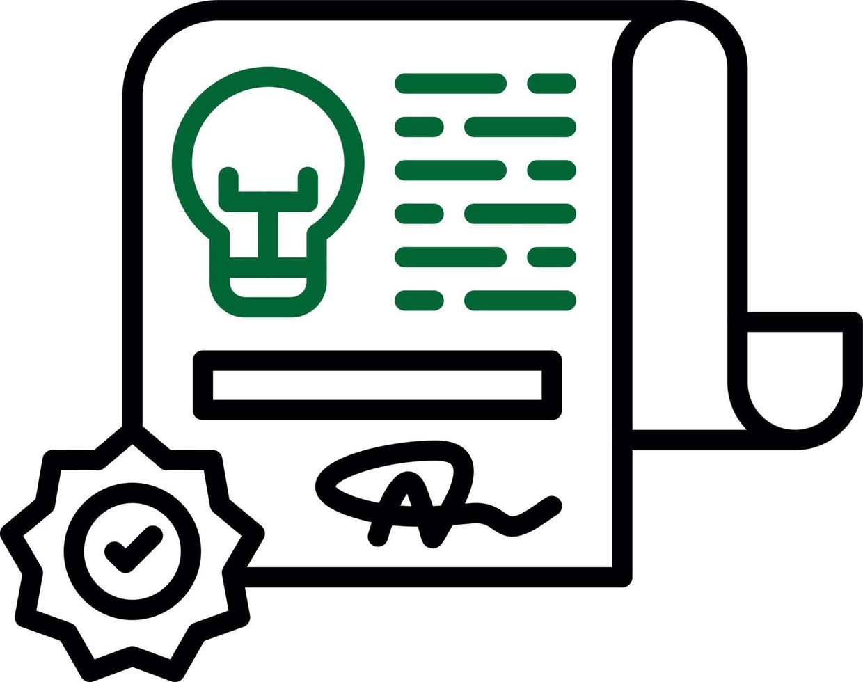 Patent Creative Icon Design vector