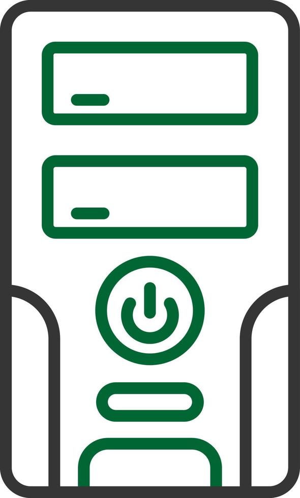 Pc Tower Creative Icon Design vector