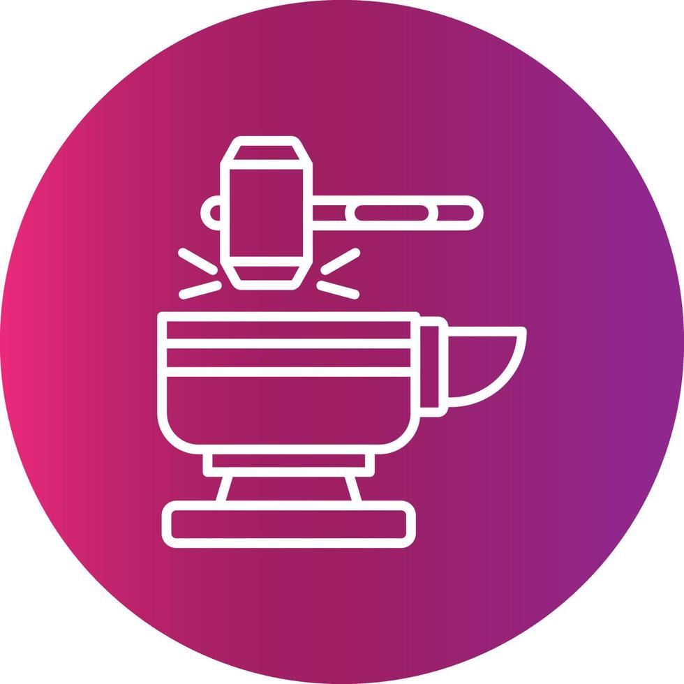 Blacksmith Creative Icon Design vector