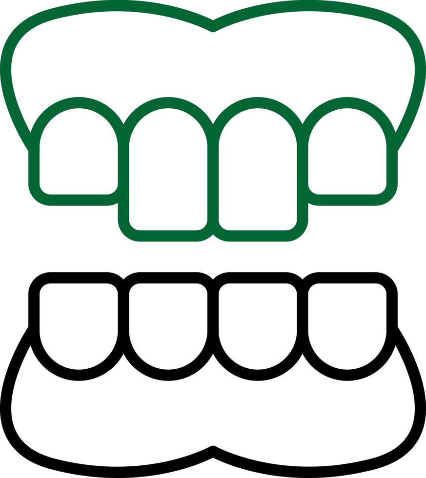 Denture Creative Icon Design vector