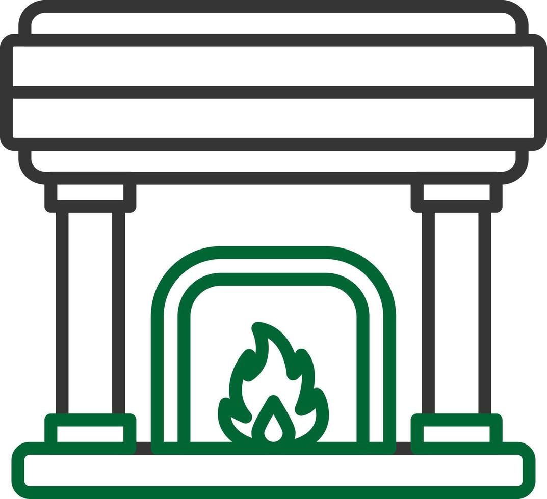 Fireplace Creative Icon Design vector