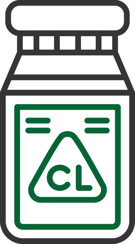 diseño de icono creativo de cloro vector