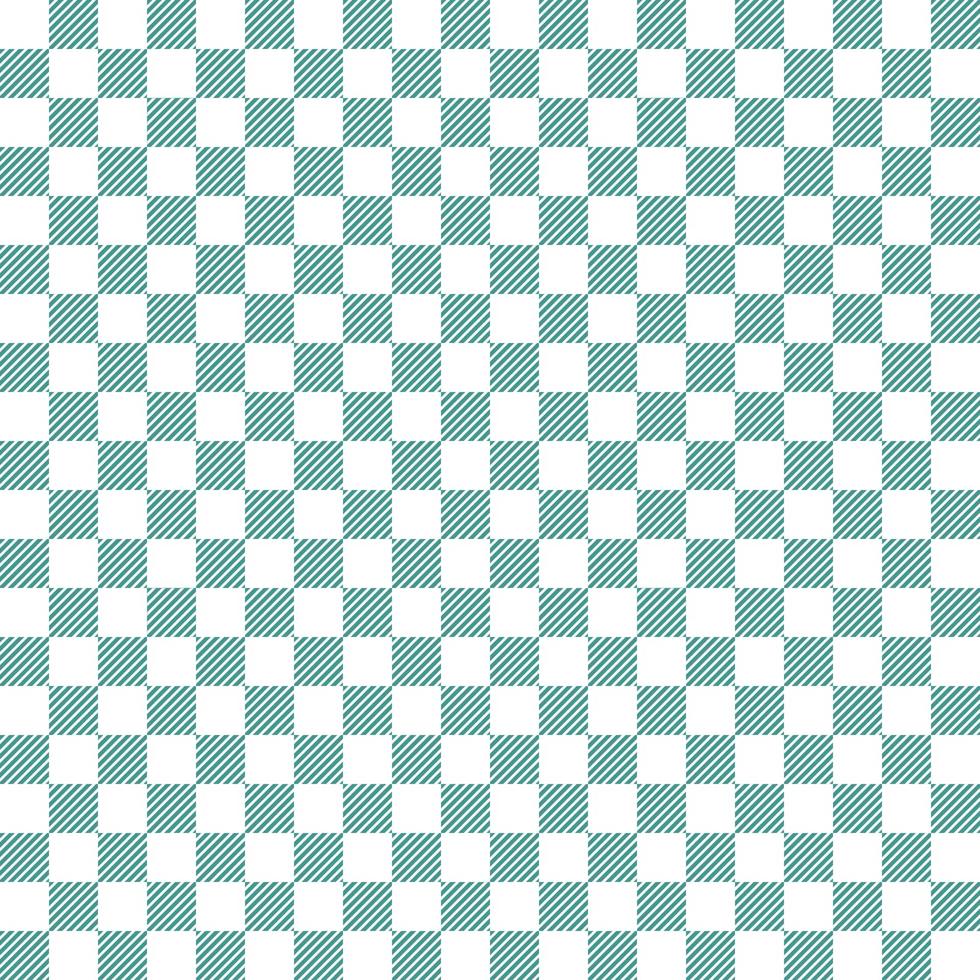 Abstract green line in square checkered pattern. vector