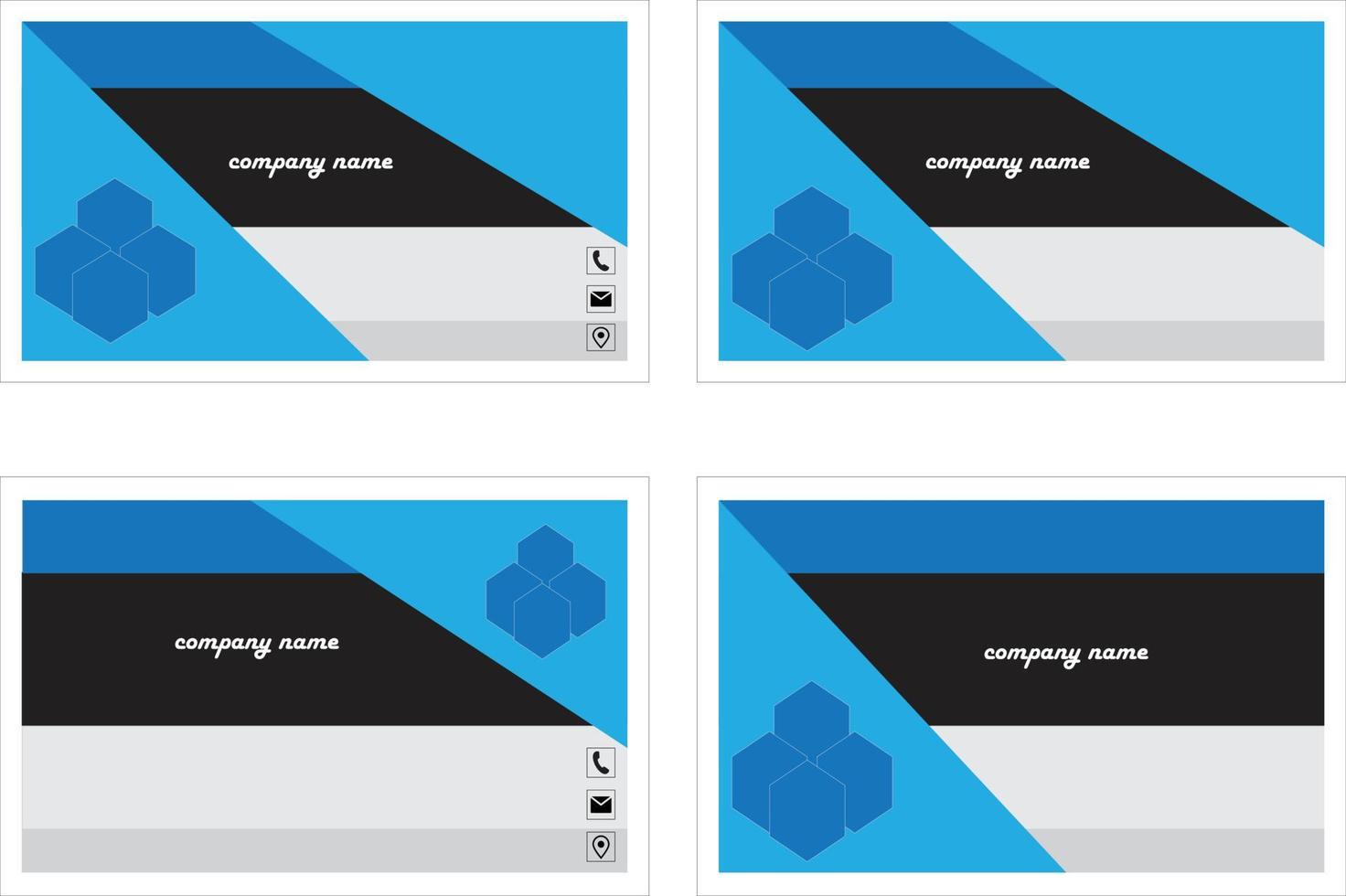 Professional Modern business card design template.pro vector