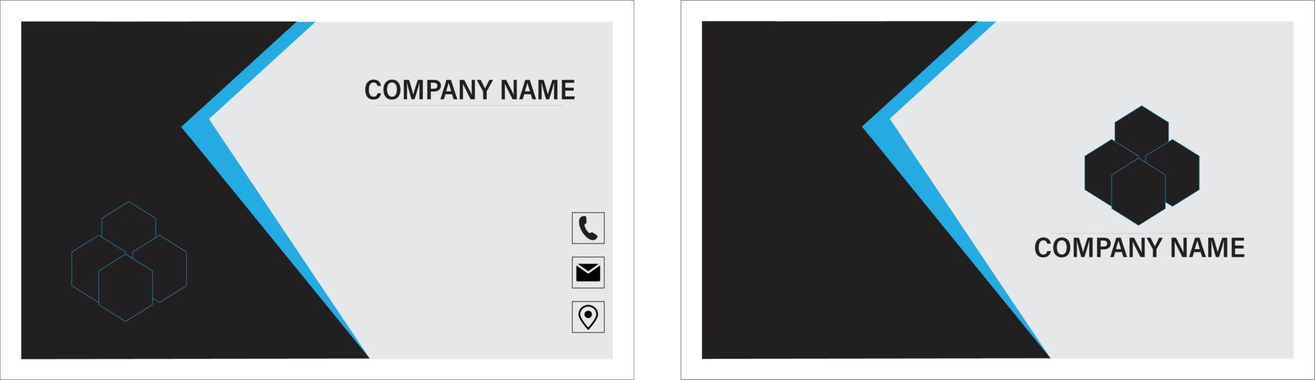 business card template vector