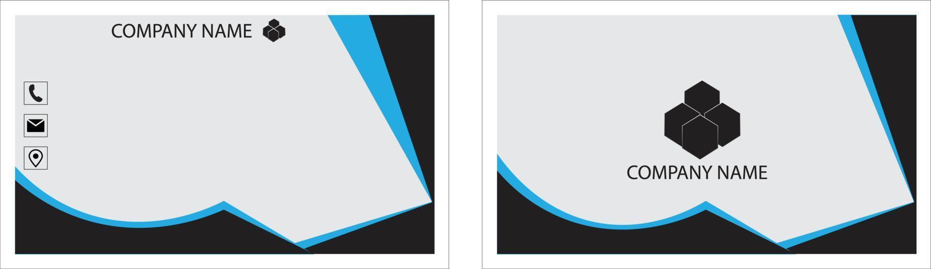 business card template vector