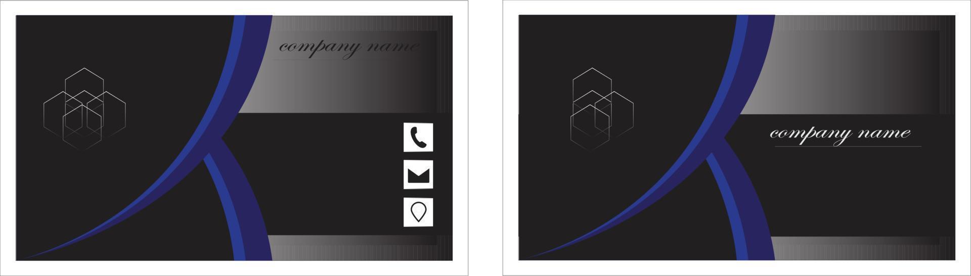 Modern and Elegant Business Card Design template vector