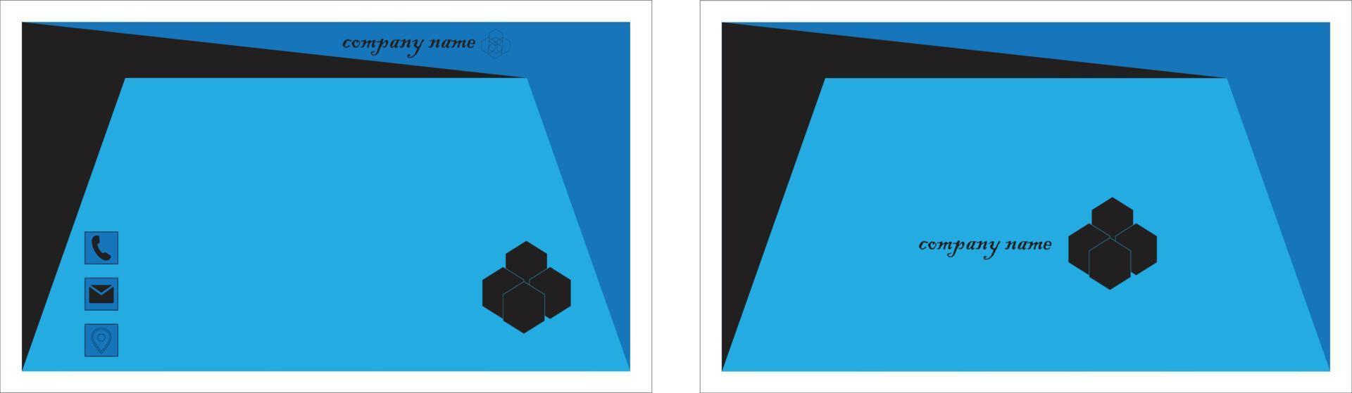 A simple 3D  Corporate Business Card vector