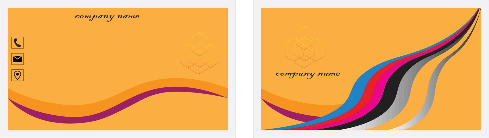 Free Professional Business Card Template Pro Vector