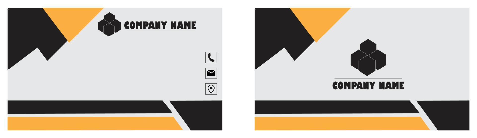 business card template vector