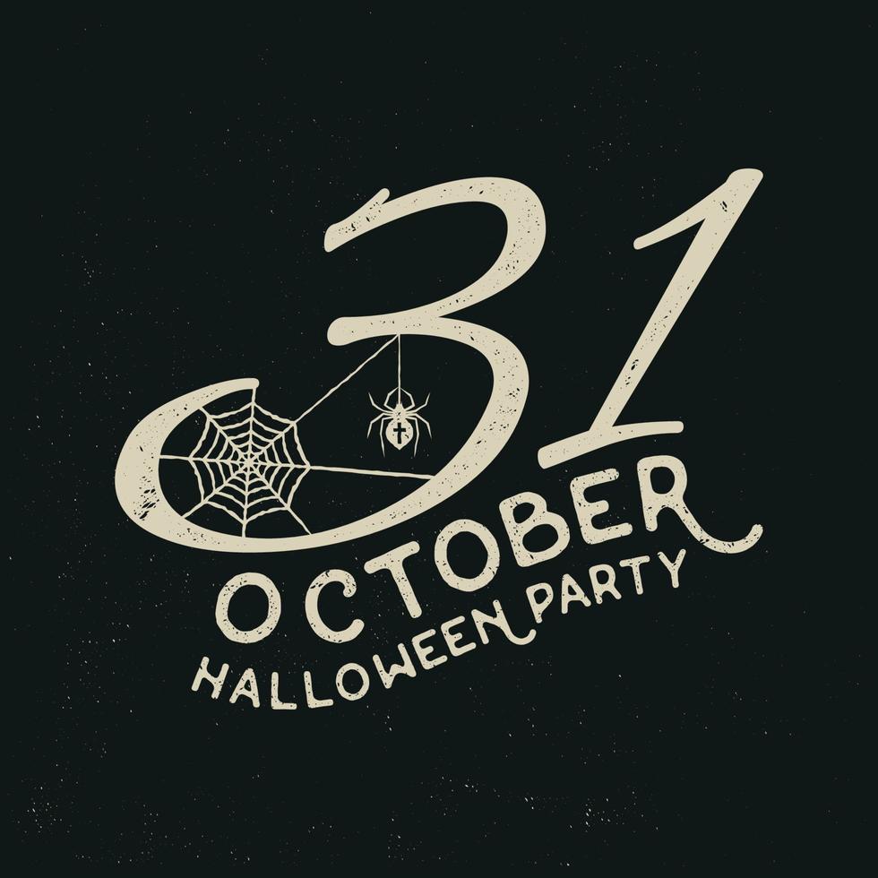 31 de octubre concepto de fiesta de halloween. vector