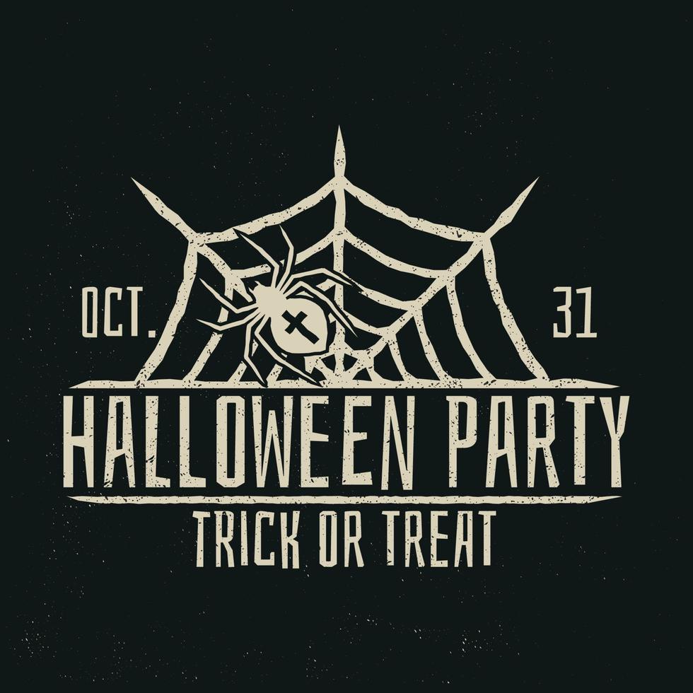 Halloween party concept. Vector illustration.