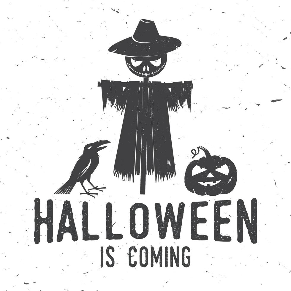 Halloween is coming concept. Vector illustration.