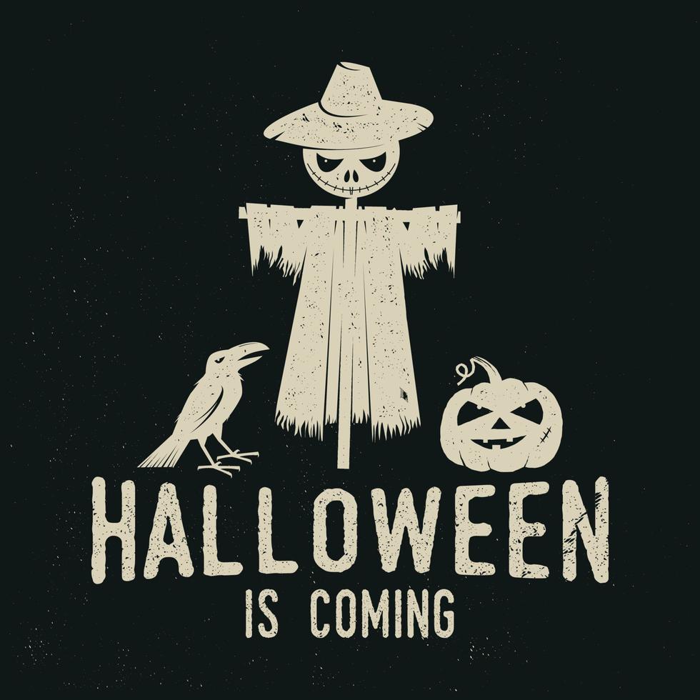 Halloween is coming concept. Vector illustration.