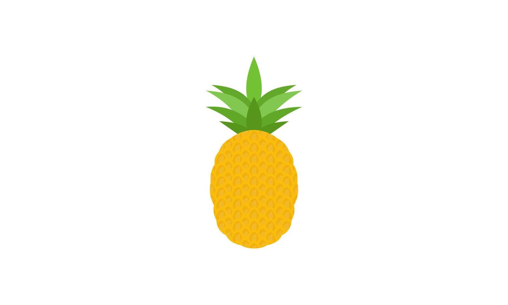 logotipo de piña. ilustración de piña, frutas de verano, para una vida sana y natural. vector