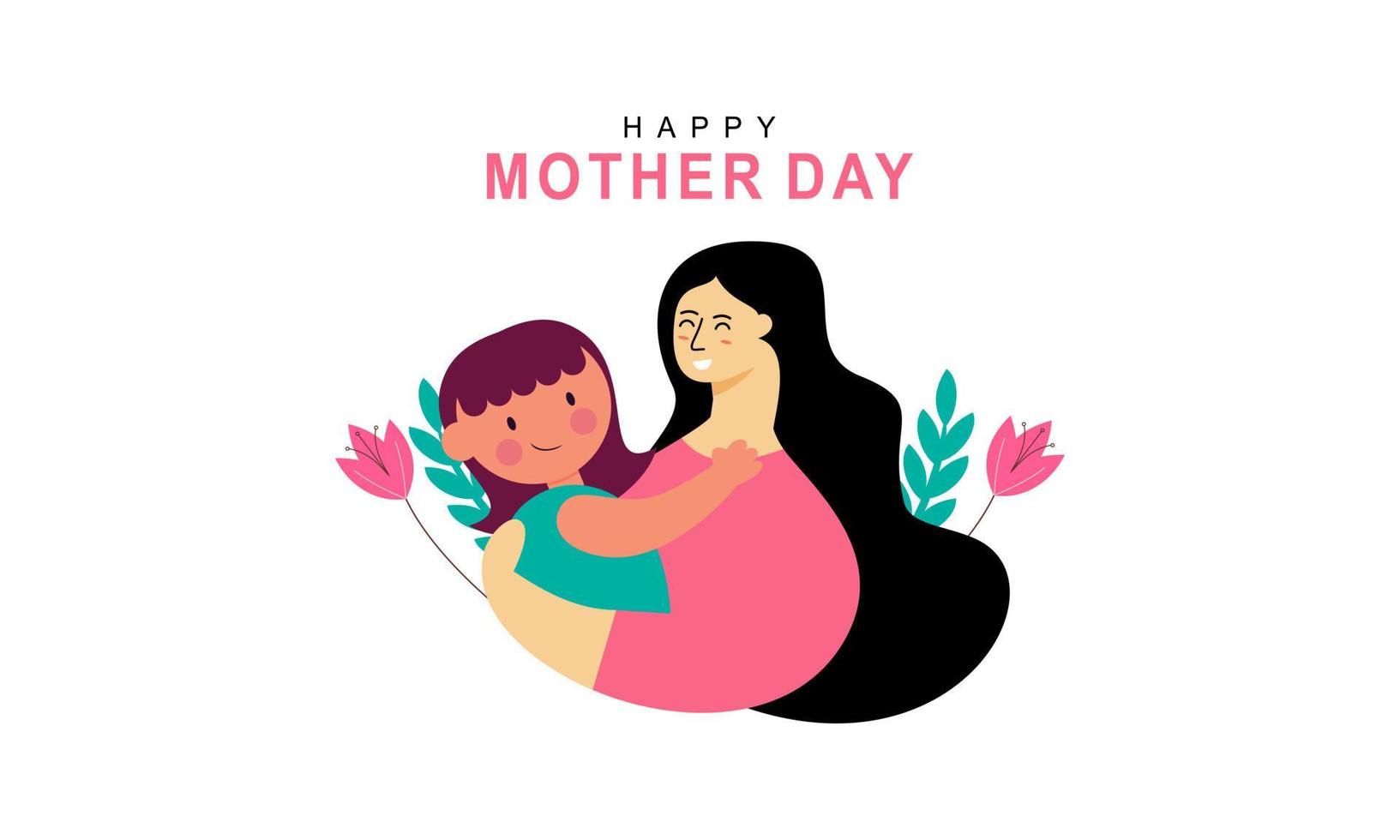 vector de ilustración del concepto del día de la madre