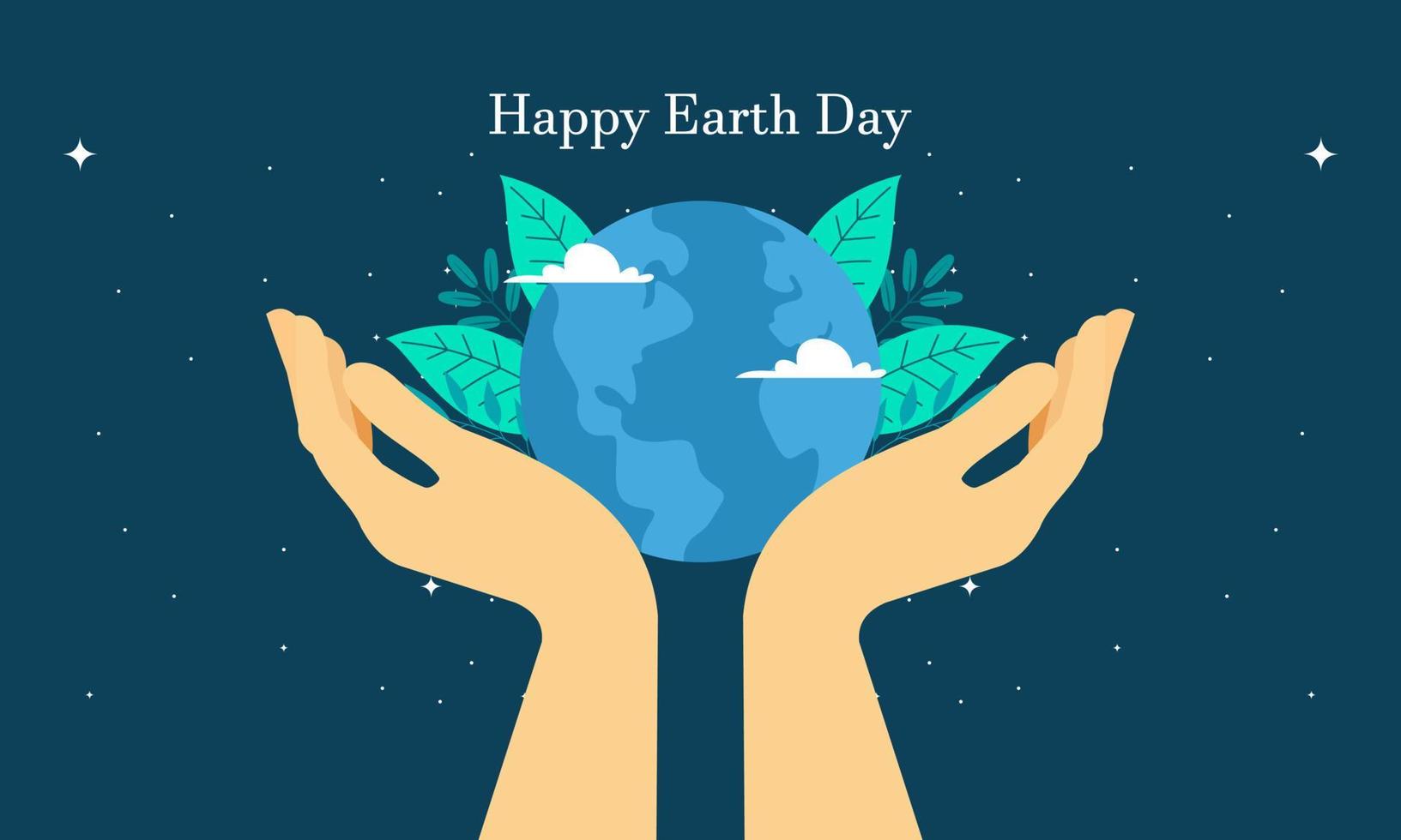 International Mother Earth Day. Environmental problems and environmental protection vector