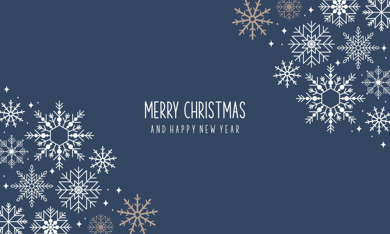 Christmas snowflakes elements ornaments background vector