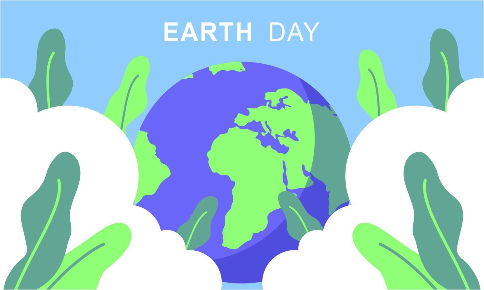 International Mother Earth Day. Environmental problems and environmental protection vector