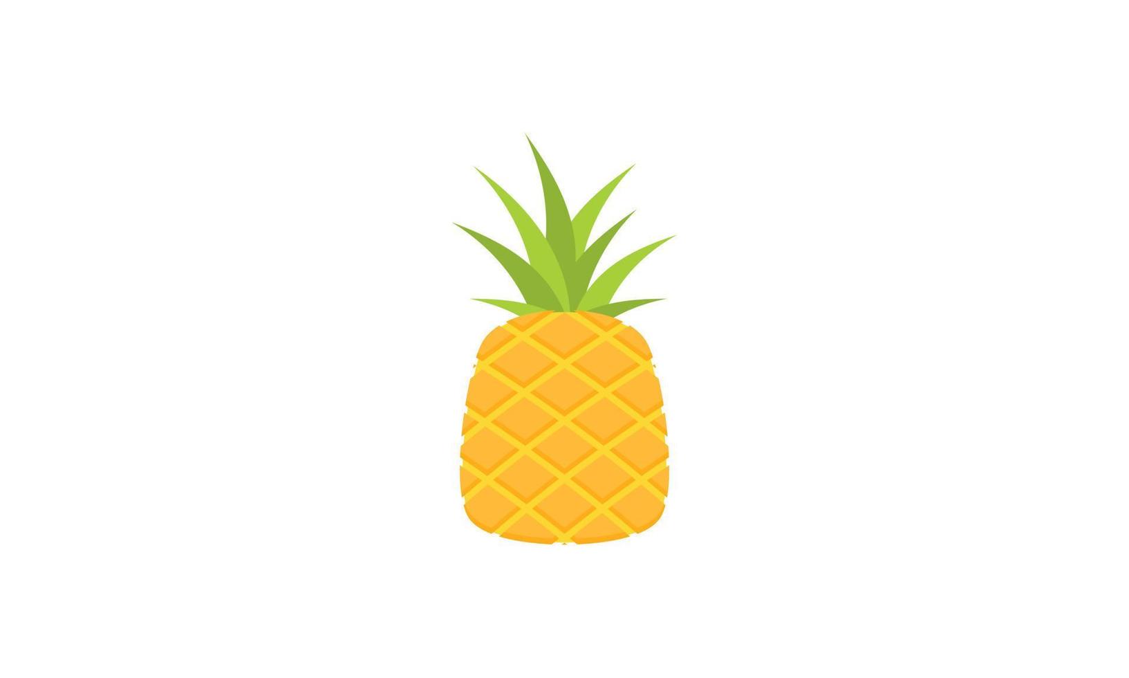 logotipo de piña. ilustración de piña, frutas de verano, para una vida sana y natural. vector