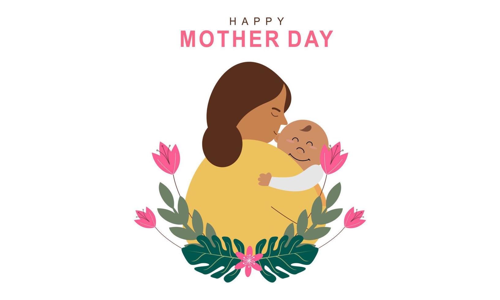 Mother's day concept illustration vector