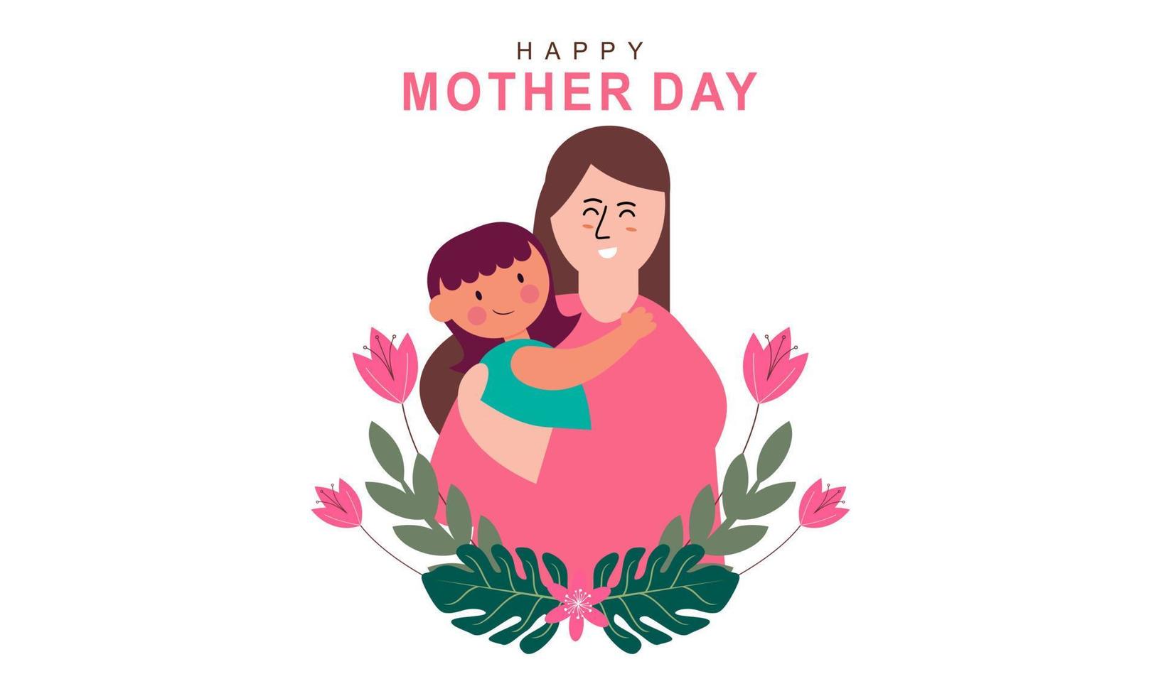 vector de ilustración del concepto del día de la madre