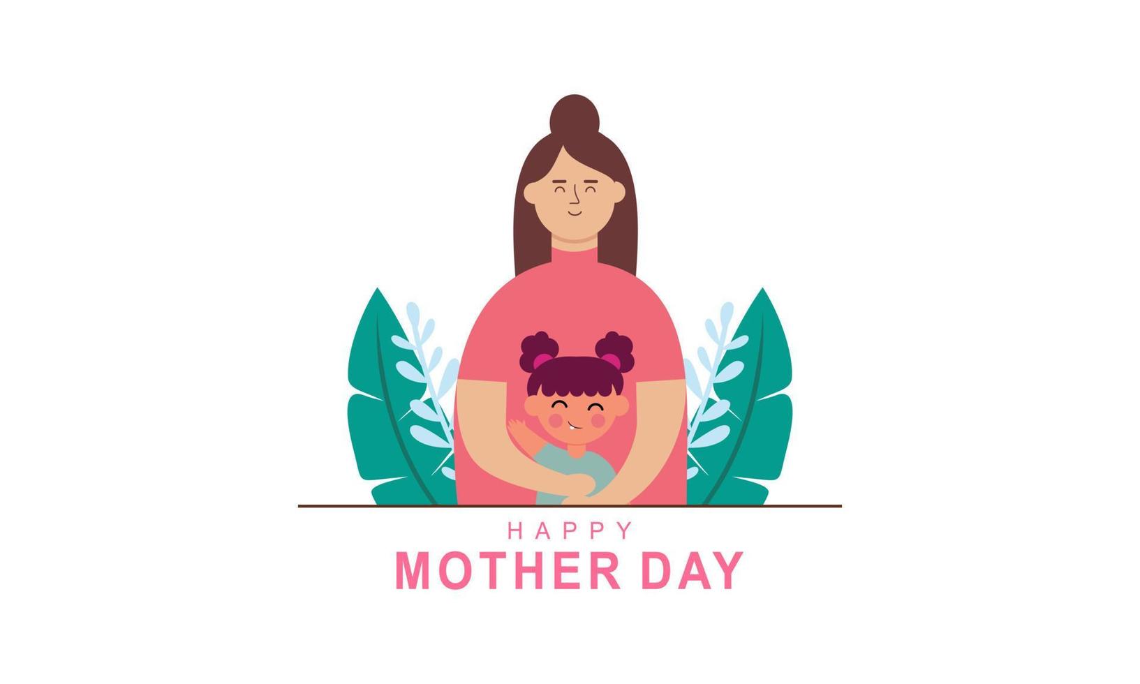 vector de ilustración del concepto del día de la madre