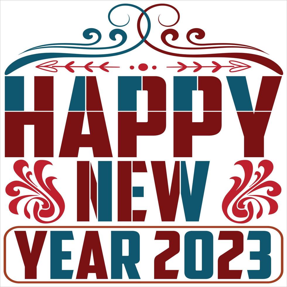 Happy new year 2023 vector