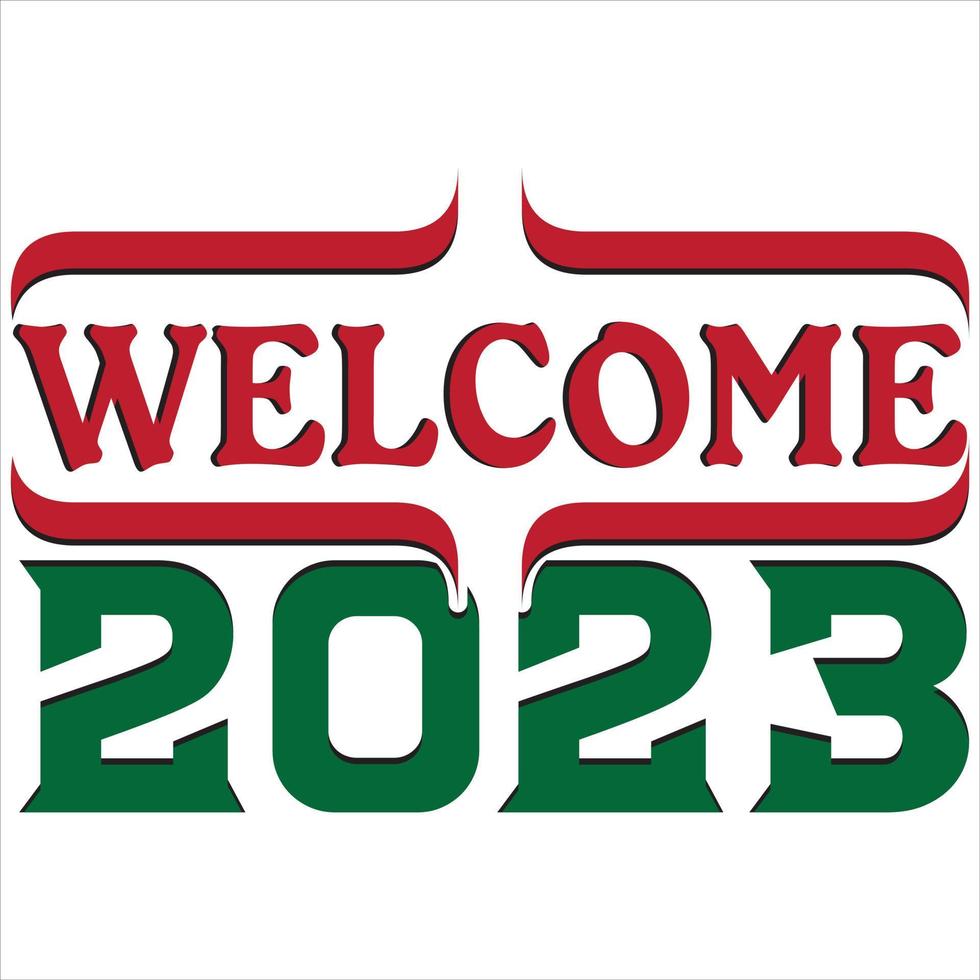 Welcome 2023. Vector file