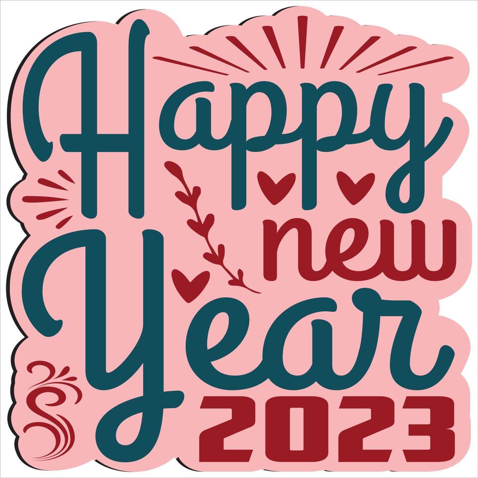 Happy new year 2023 vector