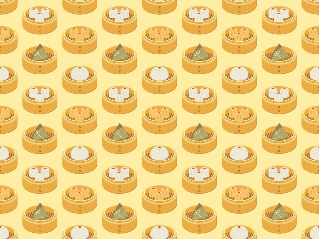 chinese new year asian food latin american pattern background seamless