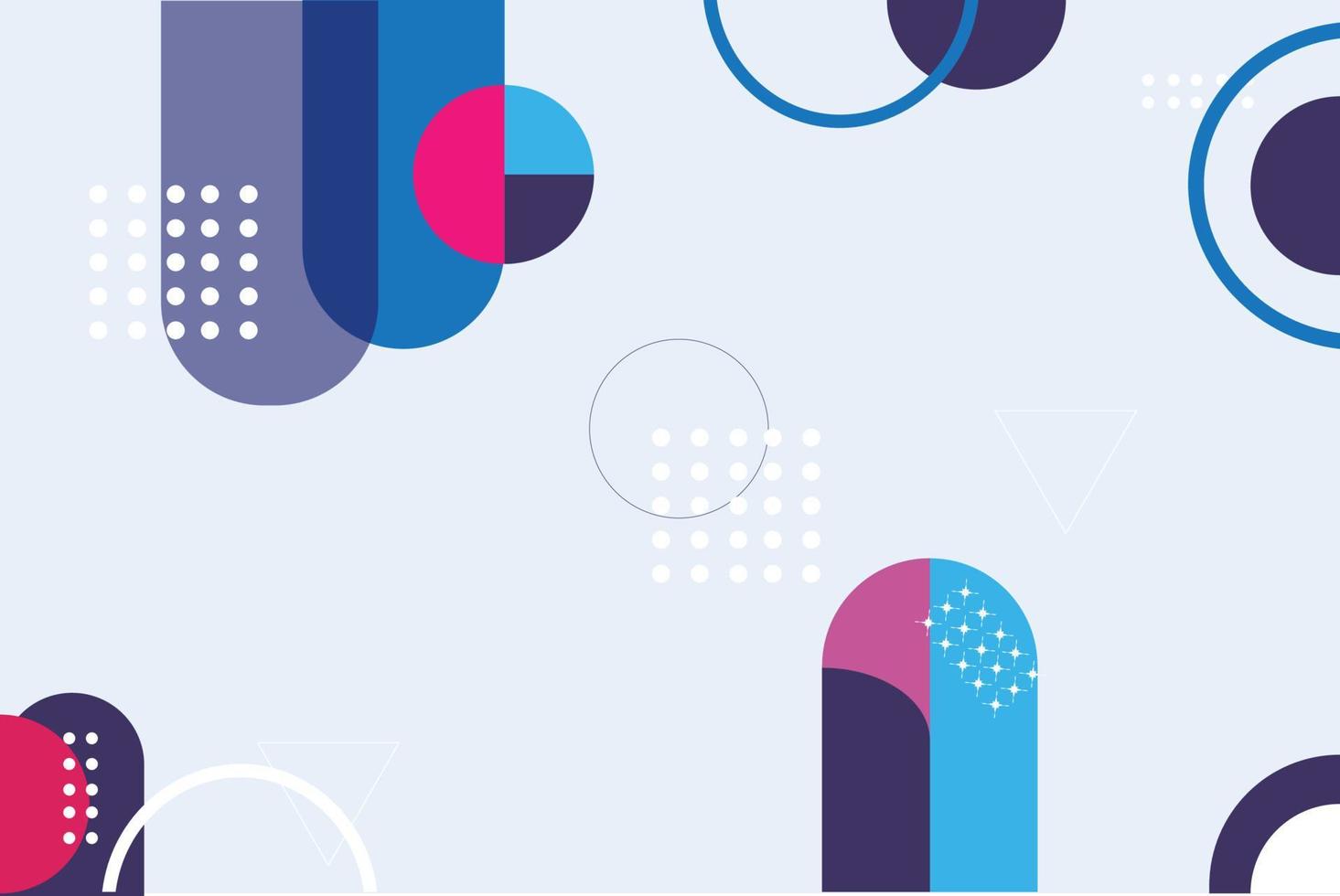 Abstract geometric background with shapes vector