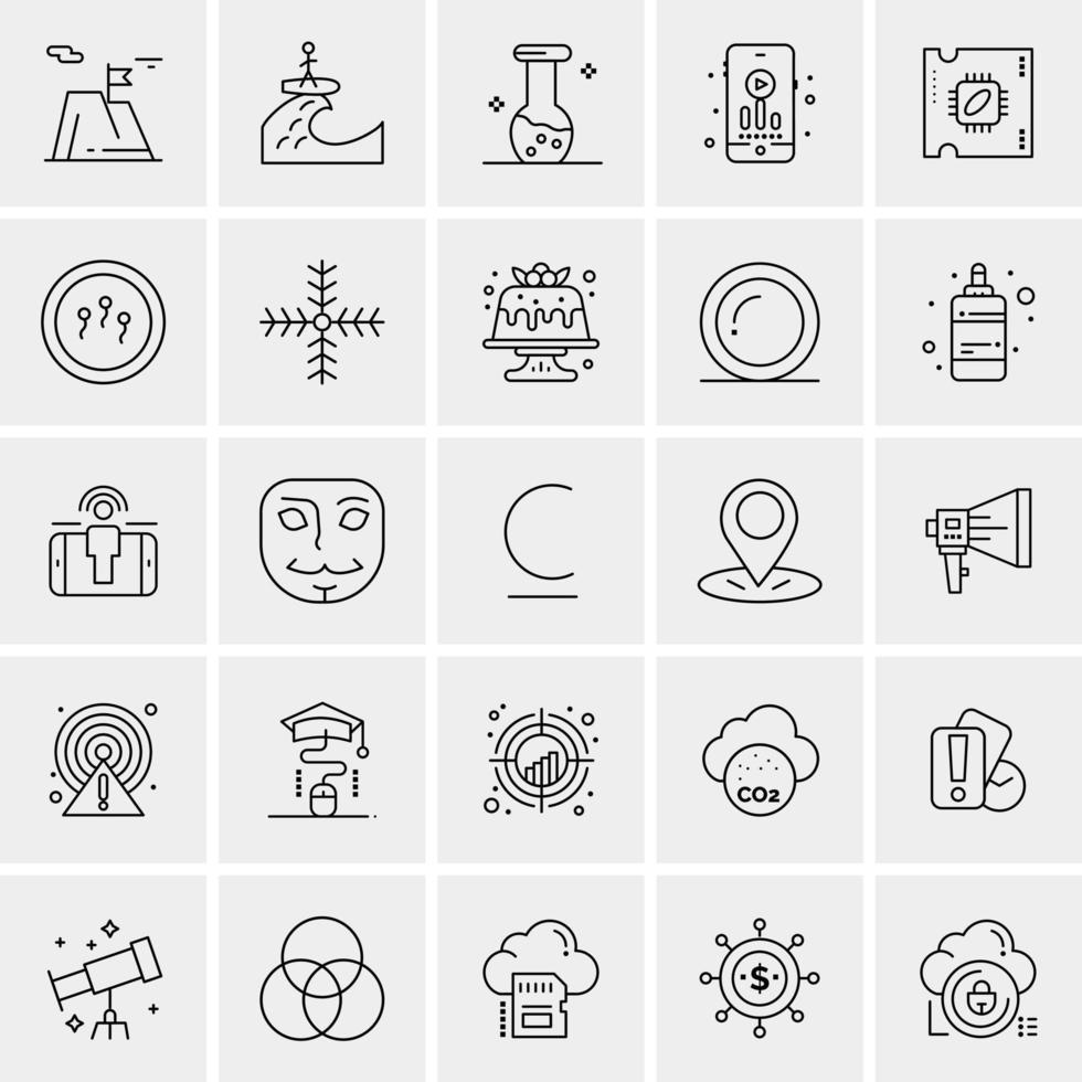 25 Universal Business Icons Vector Creative Icon Illustration to use in web and Mobile Related project