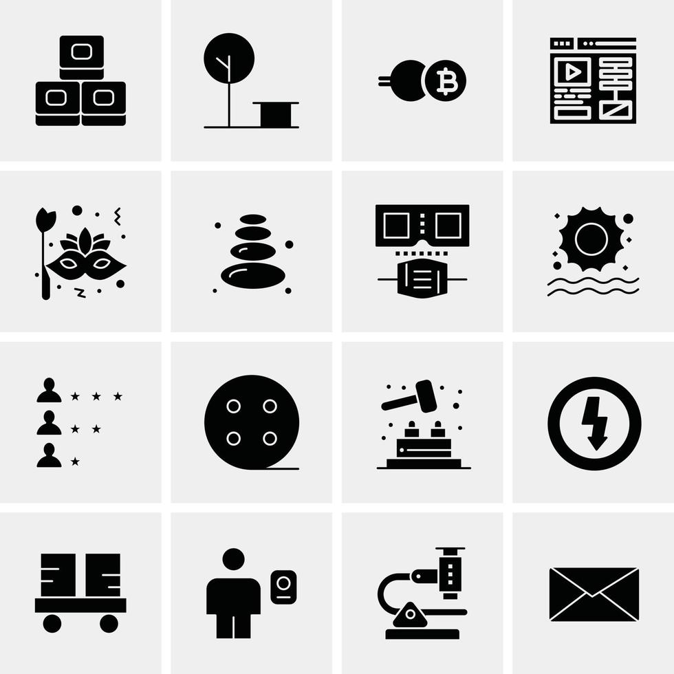 16 Business Universal Icons Vector Creative Icon Illustration to use in web and Mobile Related project