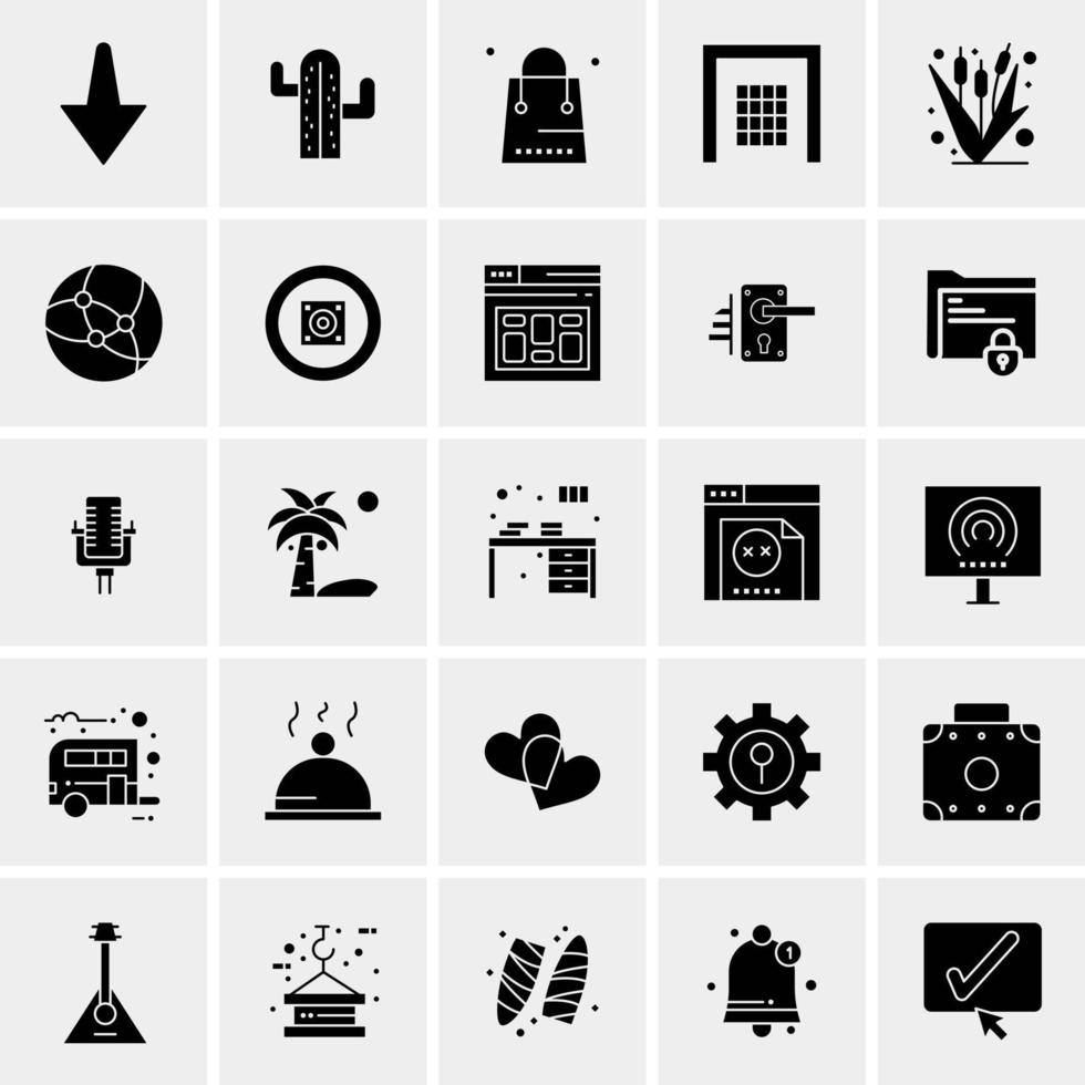 25 Universal Business Icons Vector Creative Icon Illustration to use in web and Mobile Related project