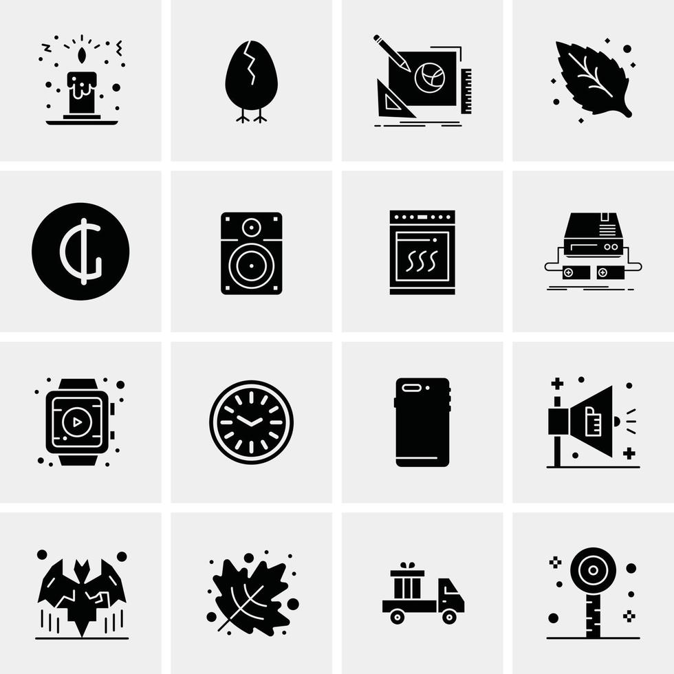 16 Business Universal Icons Vector Creative Icon Illustration to use in web and Mobile Related project