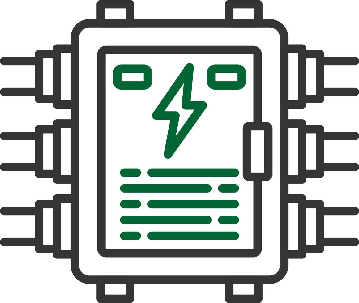 diseño de icono creativo de panel eléctrico vector