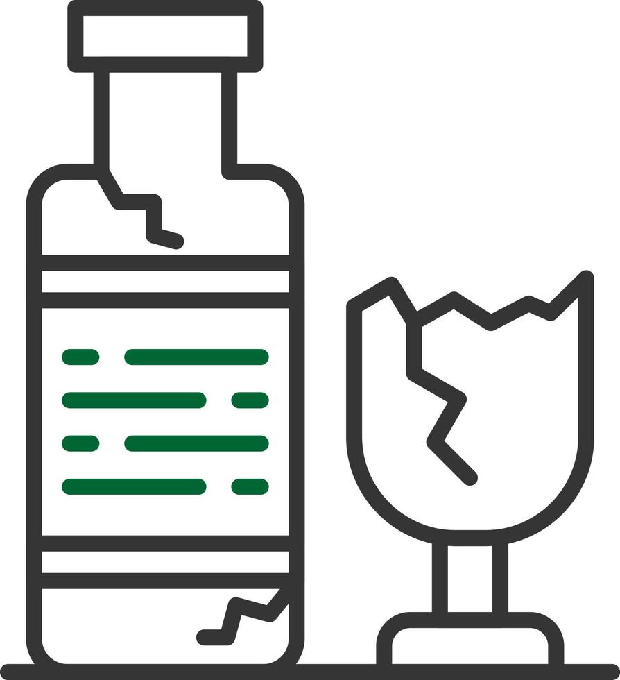 Glass Bottle Creative Icon Design vector
