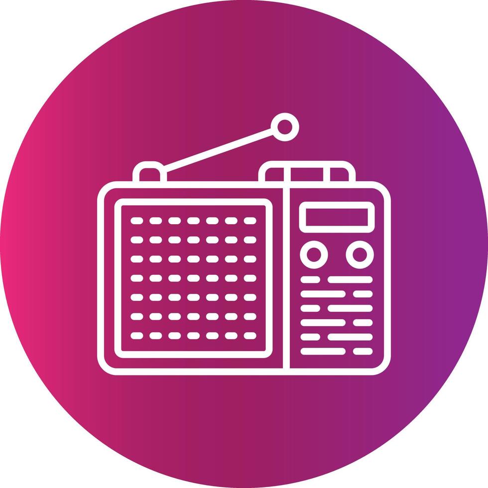 diseño de icono creativo de radio vector