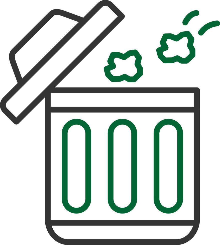 Throwing Trash Creative Icon Design vector