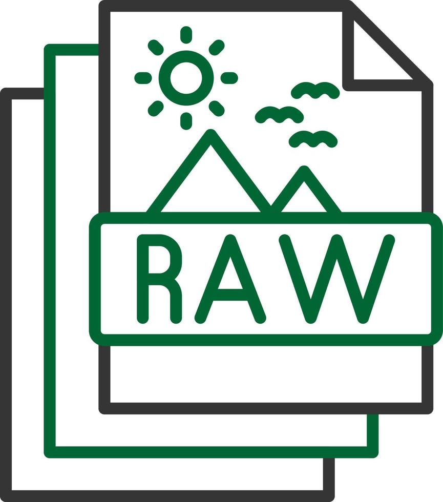 Raw Creative Icon Design vector