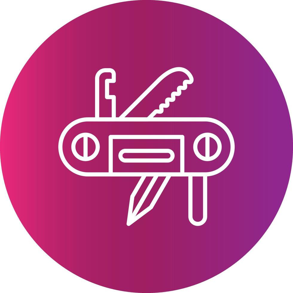 Swiss Army Knife Creative Icon Design vector