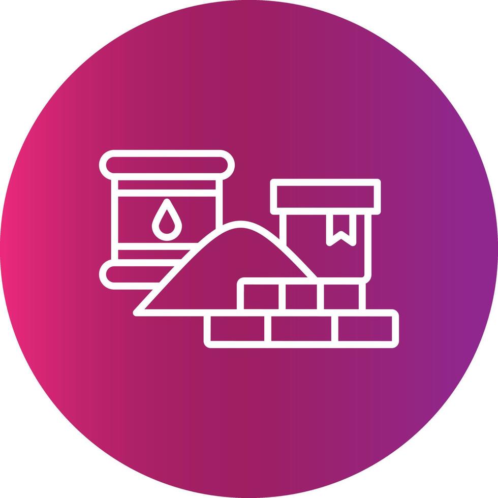 Raw Materials Creative Icon Design vector