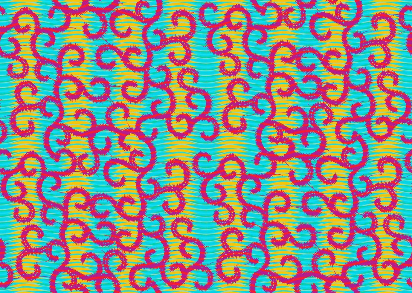 Seamless African Print fabric, Ethnic handmade ornament for your design, Ethnic and tribal motifs  curvy elements. Vector texture, afro textile Ankara fashion style. Pareo wrap dress, batik style